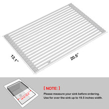 Load image into Gallery viewer, Surpahs Over The Sink Multipurpose Roll-Up Dish Drying Rack (Warm Gray, Large - 20.5"x13") - 2 Pack