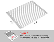 Load image into Gallery viewer, Surpahs Over The Sink Multipurpose Roll-Up Dish Drying Rack (Warm Gray, Extra Large - 20.5" x 15.5")