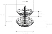 Load image into Gallery viewer, Surpahs 2-Tier Countertop Fruit Basket Stand