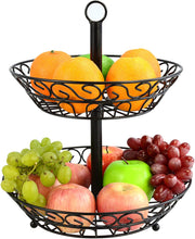 Load image into Gallery viewer, Surpahs 2-Tier Countertop Fruit Basket Stand