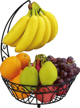 Load image into Gallery viewer, Surpahs Countertop Fruit Basket Stand w/ Detachable Banana Hanger [Improved]
