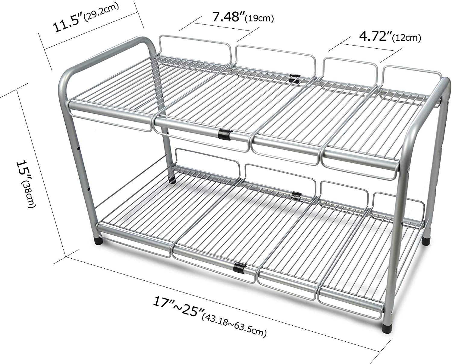 Surpahs Over The Sink Multipurpose Roll-Up Dish Drying Rack (Warm Gray,  17.5 x 10.2 - Extra Small)
